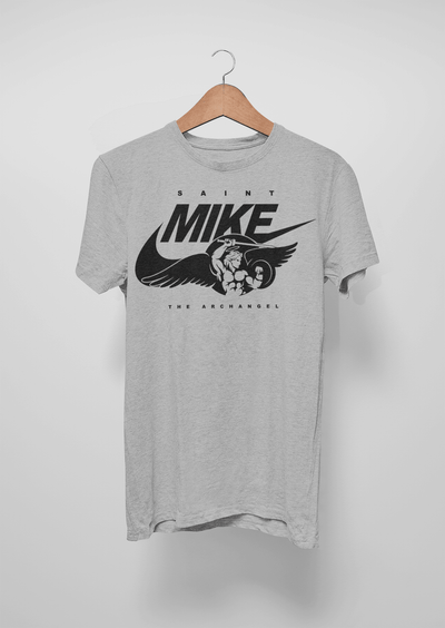 St. Mike - St. Michael the Archangel (Nike Parody) T-shirt - Romantic Catholic